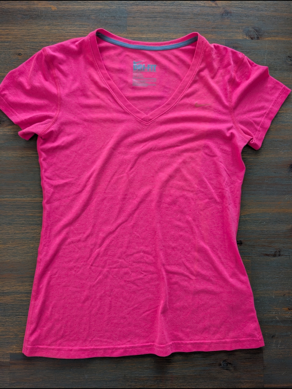 Nike Women’s V-Neck Short Sleeve Tee - Bright Pink